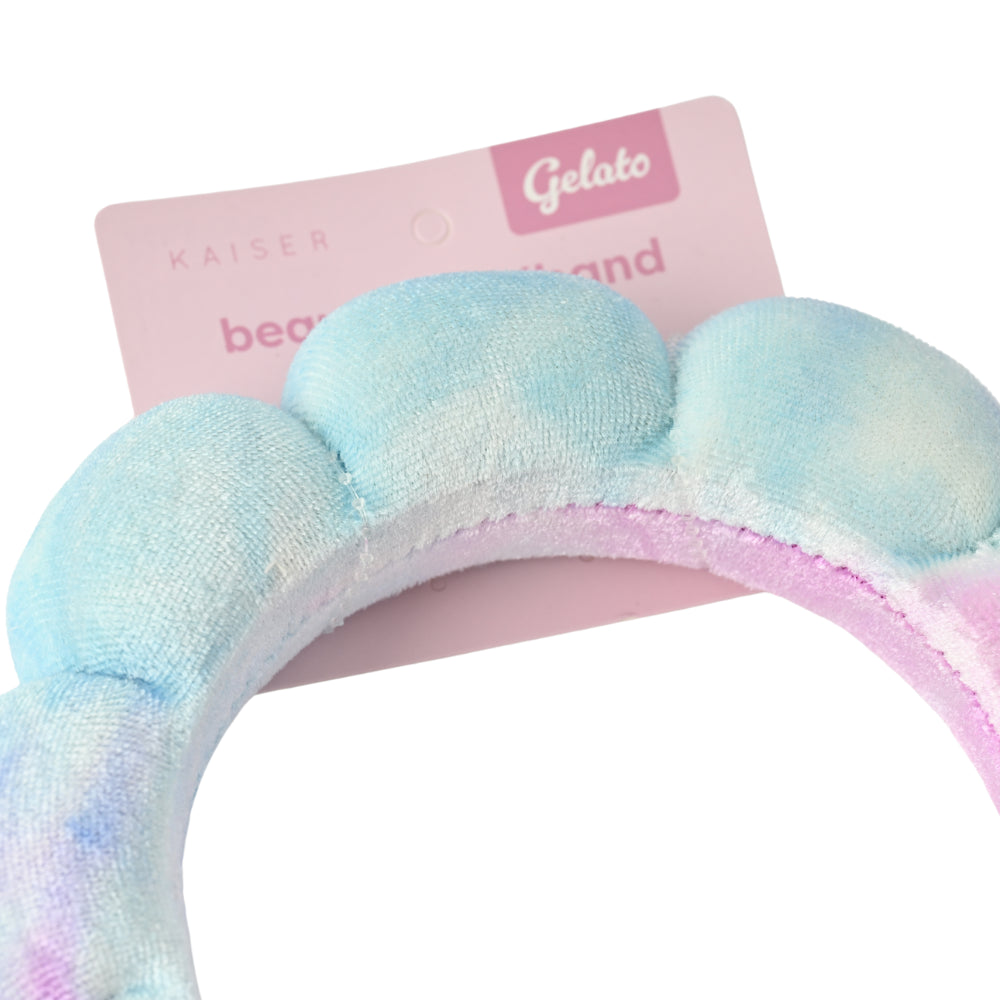 Gelato Series Embroidered Bubble Beauty Headband -  SKY