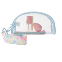 Gelato Series Clear Toiletries Dome Pouch - GELATO FLOWER