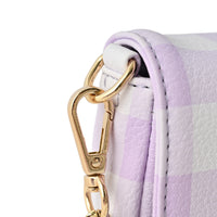 Kids Mini Side Bag - PURPLE GINGHAM