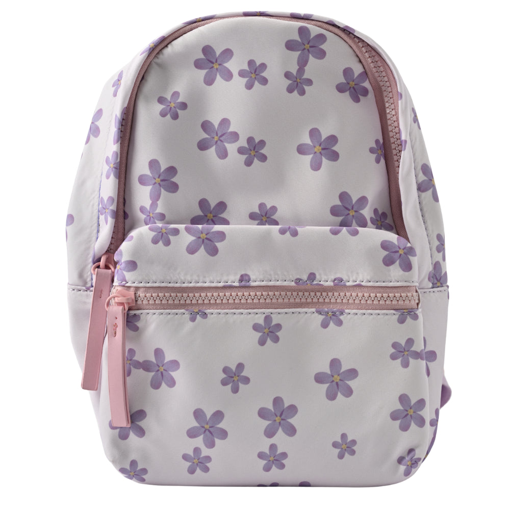 Kids Mini Backpack - PURPLE FLOWER