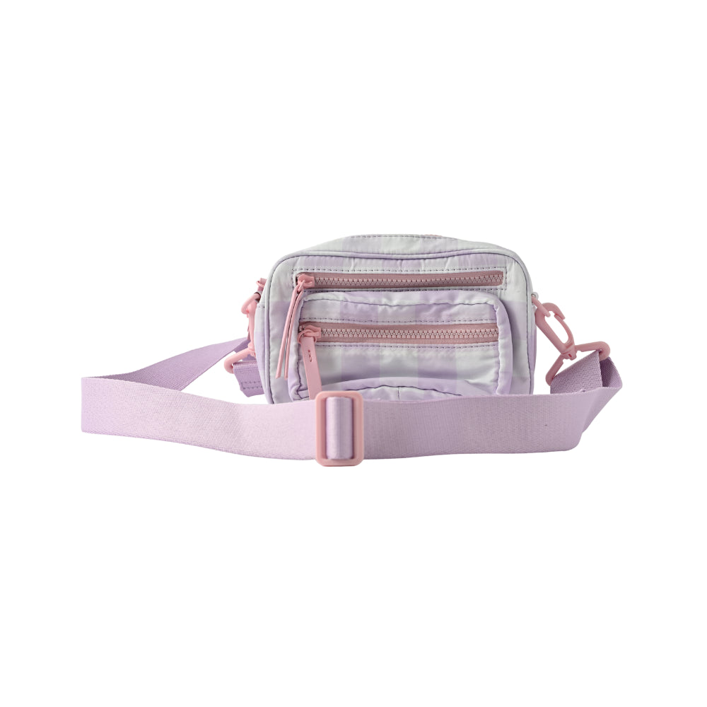 Gelato Series Crossbody Camera Bag -  PASTEL GINGHAM