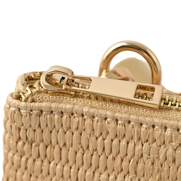 Gelato Series Straw Crossbody Bag -  NATURAL