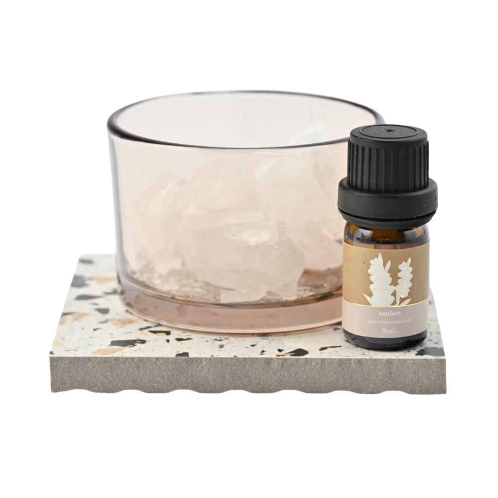 Belle Collection Fragrance Stone & Oil Set Mini - AMBER