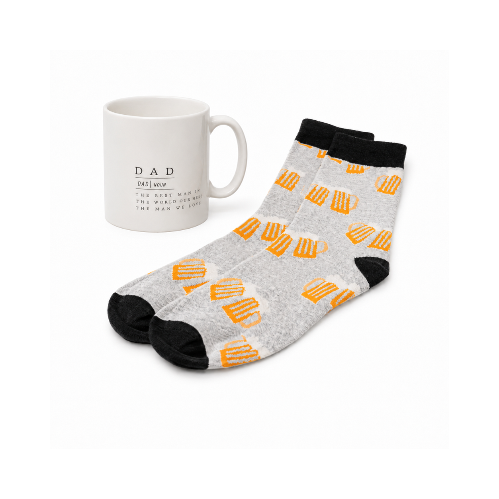 Ceramic Mug & Sock Set - Dad Definition
