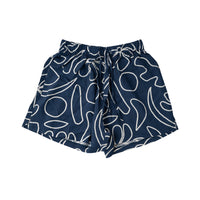 Soleil Series  Summer Shorts Size XL - COBALT ABSTRACT