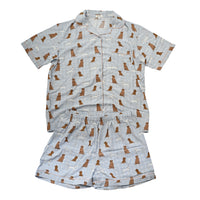 K&Co Short Pyjama Set Size Medium  - SLEEPY PUPS