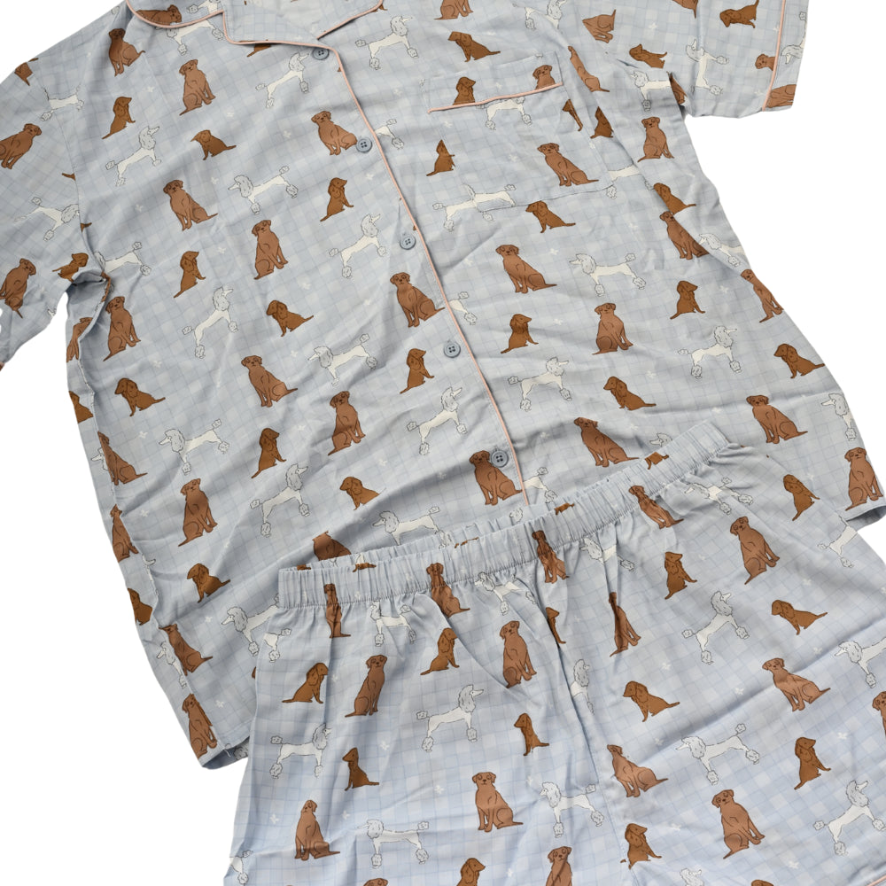 K&Co Short Pyjama Set Size Medium  - SLEEPY PUPS