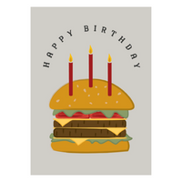 Greeting Card - FOR HIM - Burger Birthday