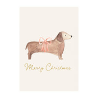 Christmas Card - Dashchund Christmas