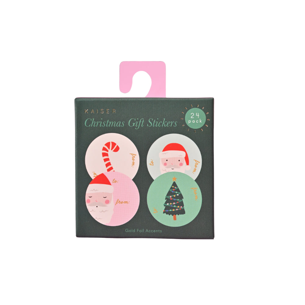 Christmas Wrap Stickers - Holly Jolly