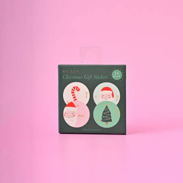 Christmas Wrap Stickers - Holly Jolly