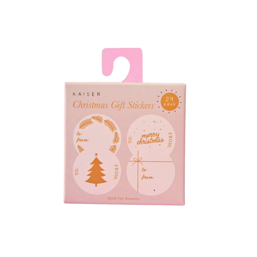Christmas Wrap Stickers - Golden