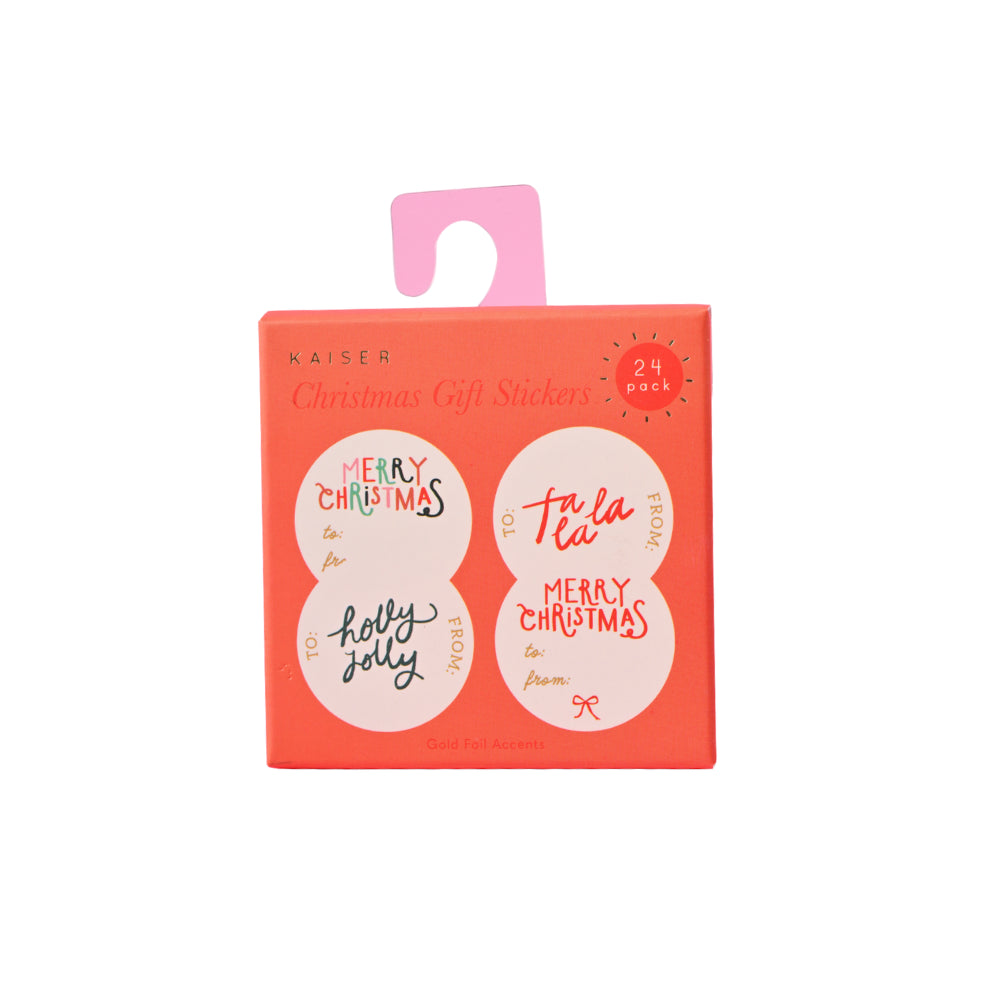 Christmas Wrap Stickers - Christmas Words