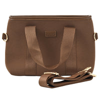 Soleil Series Neoprene Tote Bag Mini - CHOCOLATE