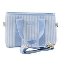 Soleil Series Neoprene Tote Bag Mini - BLUE STRIPE