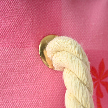 Soleil Series Beach Tote - PALM CHECK