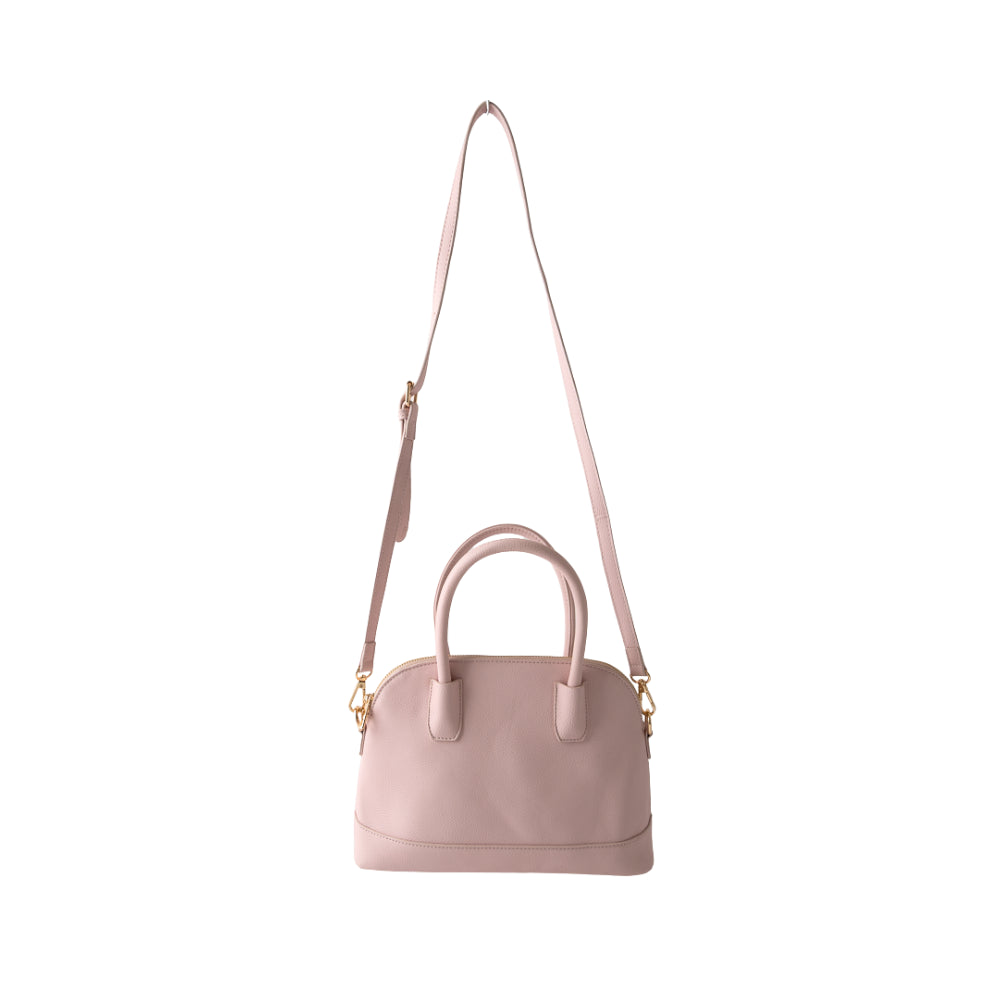 Blossoms Series  Satchel Bag Mini - BEIGE PINK