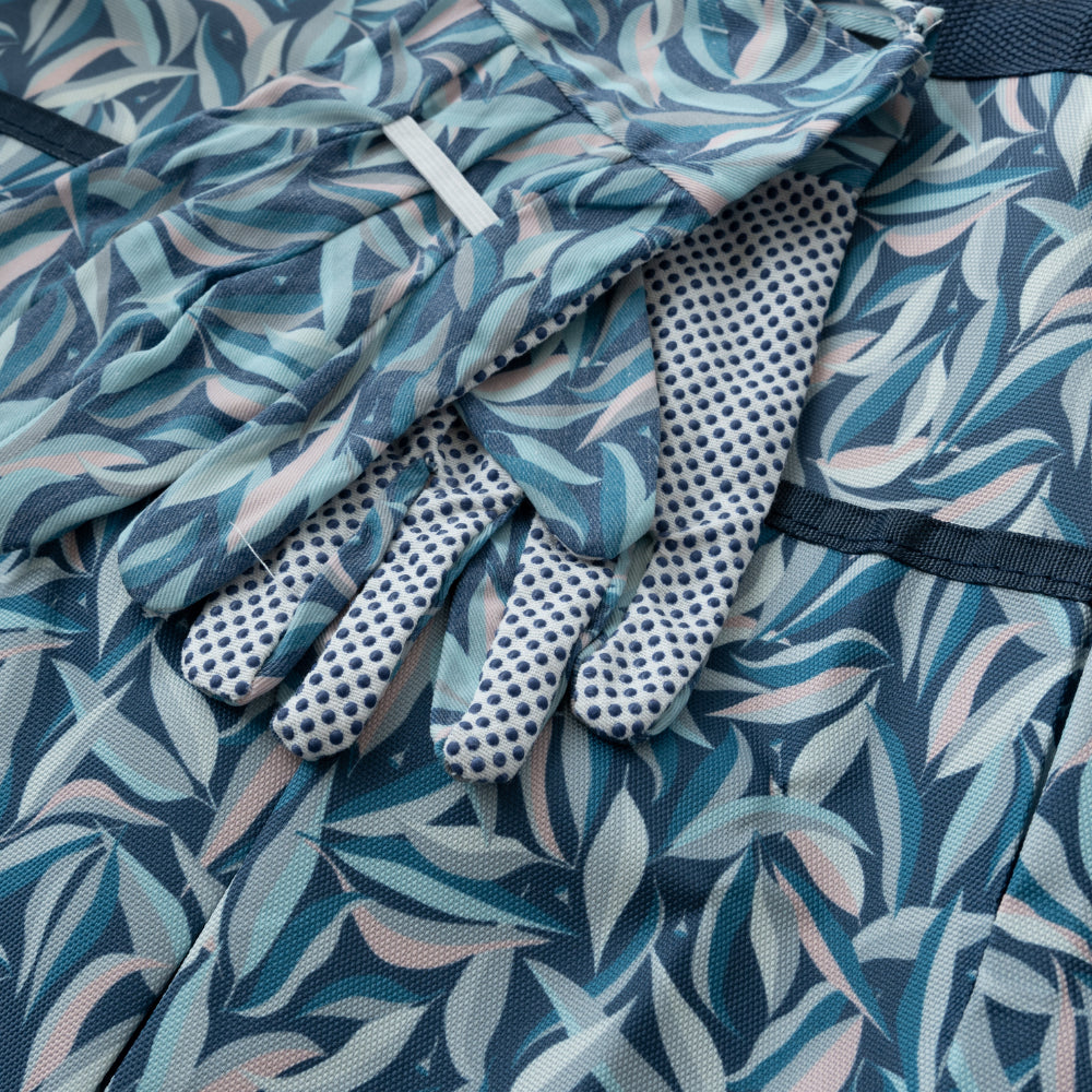 Plumberry Series Gardening Gloves & Apron Set - NAVY EUCALYPTUS