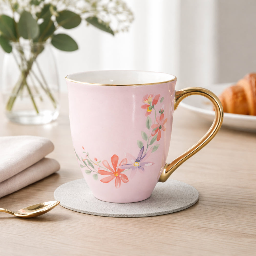K&Co. Plumberry Series Porcelain Tea Mug  - PLUMBERRY