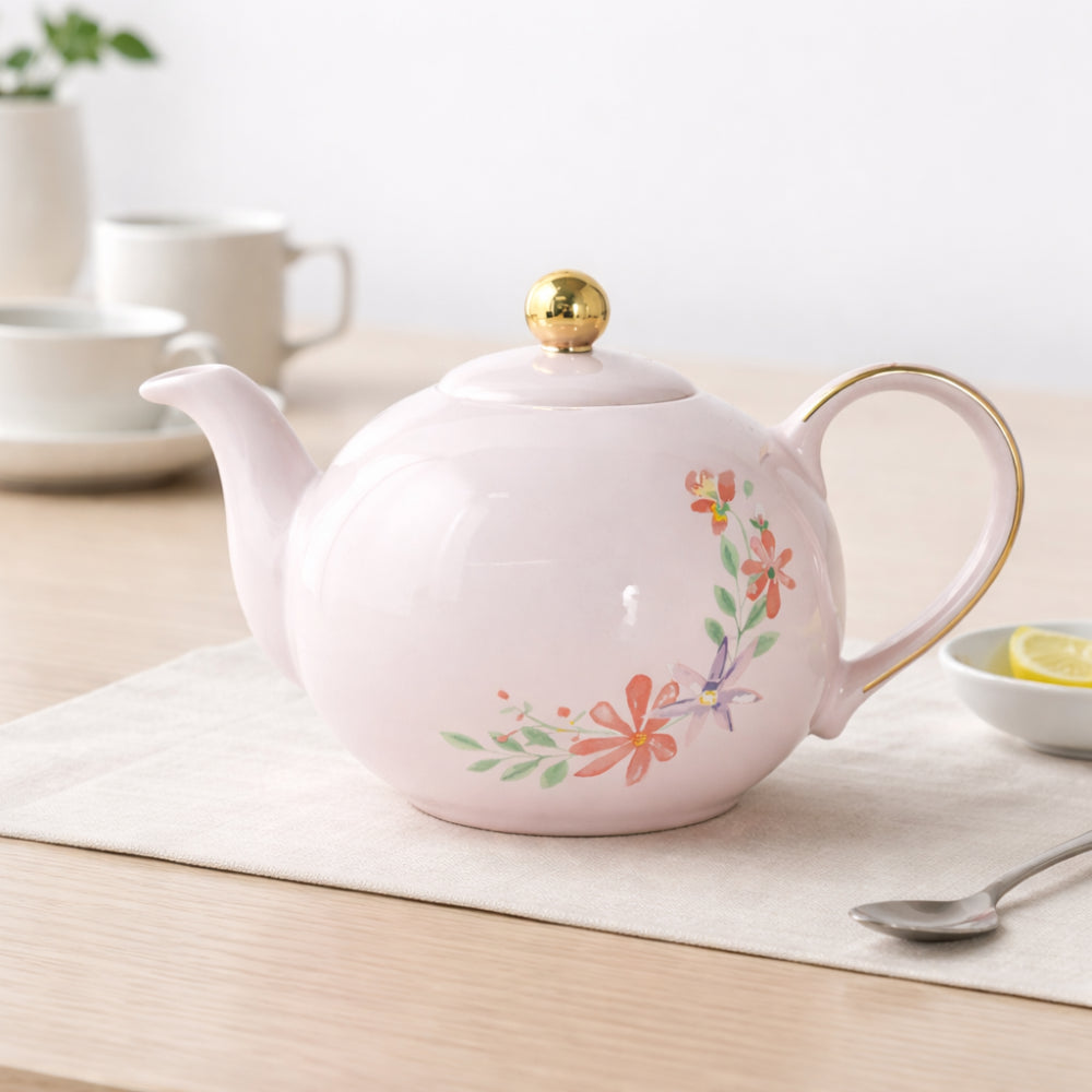 K&Co. Plumberry Series Porcelain Teapot  - PLUMBERRY