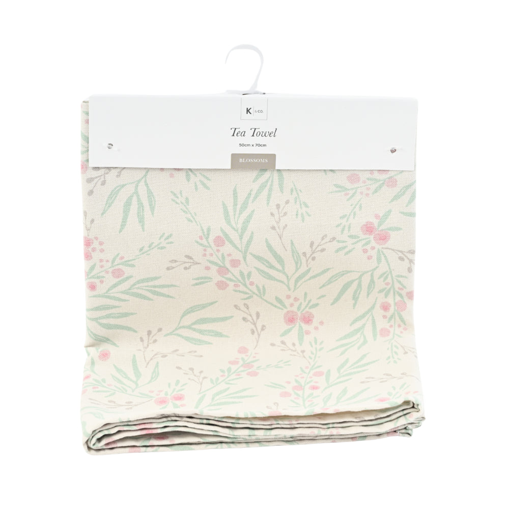 Blossoms Series  Tea Towel - DANCING BLOSSOMS