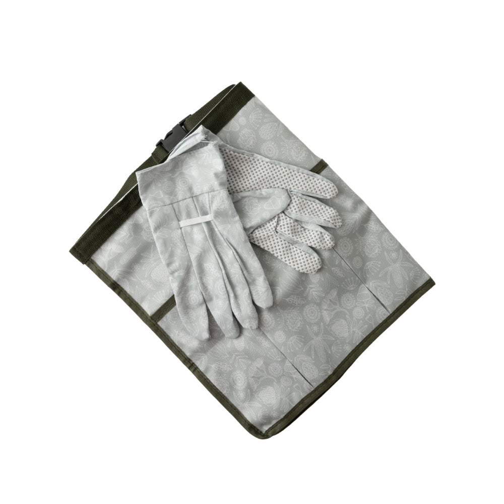 Blossoms Series  Gardening Gloves & Apron Set - NATIVE