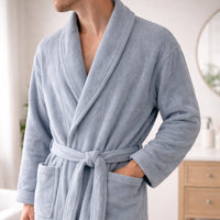 K&Co.  Serenity Series Bath Robe - DUSTY BLUE