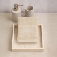 K&Co.  Serenity Series Face Washer - TAUPE