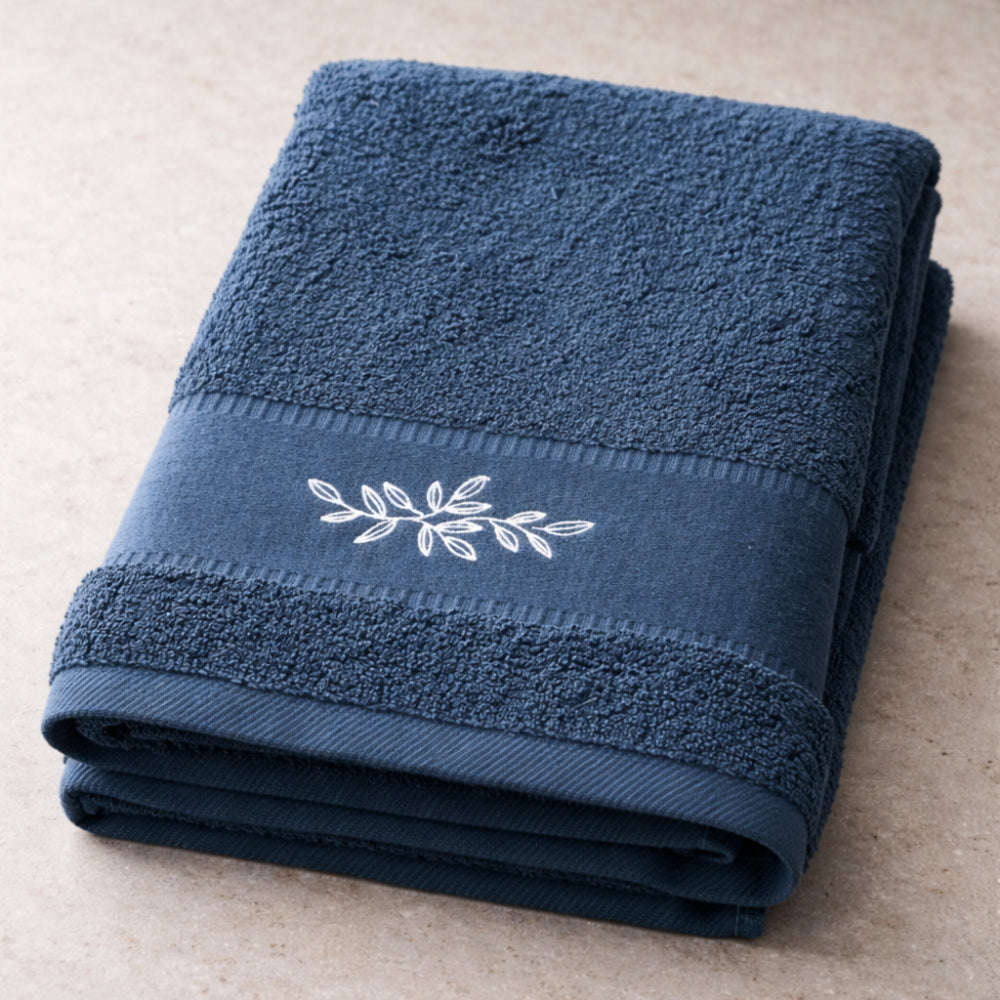 K&Co.  Serenity Series Bath Towel - NAVY