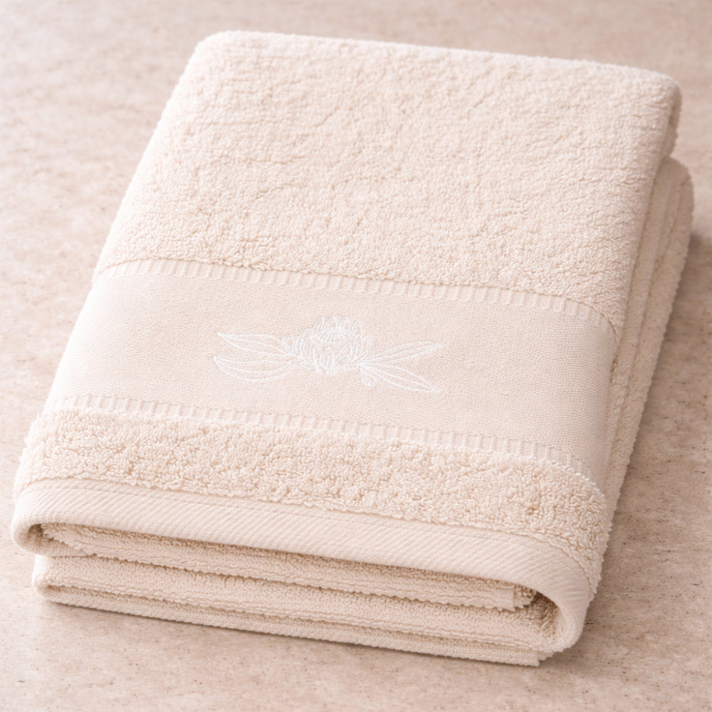K&Co.  Serenity Series Bath Towel - TAUPE