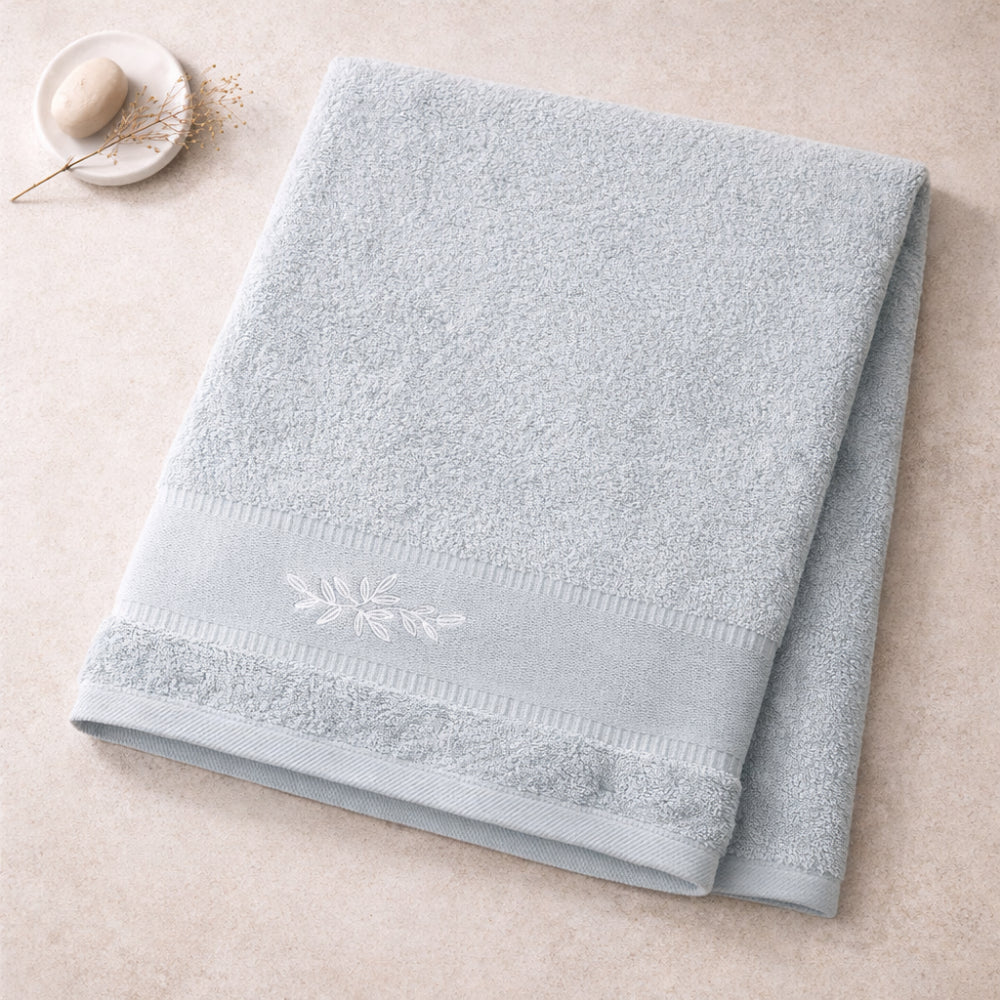 K&Co.  Serenity Series Bath Sheet - DUSTY BLUE