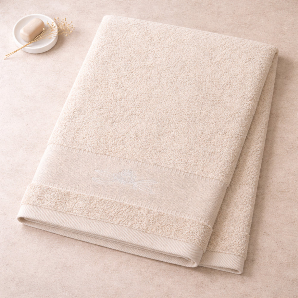 K&Co.  Serenity Series Bath Sheet - TAUPE
