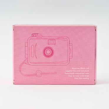 K&Co Sorrento Film Camera with Waterproof Case - CRIMSON POP