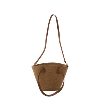 K&Co Sorrento Straw Tote Bag Mini - NATURAL