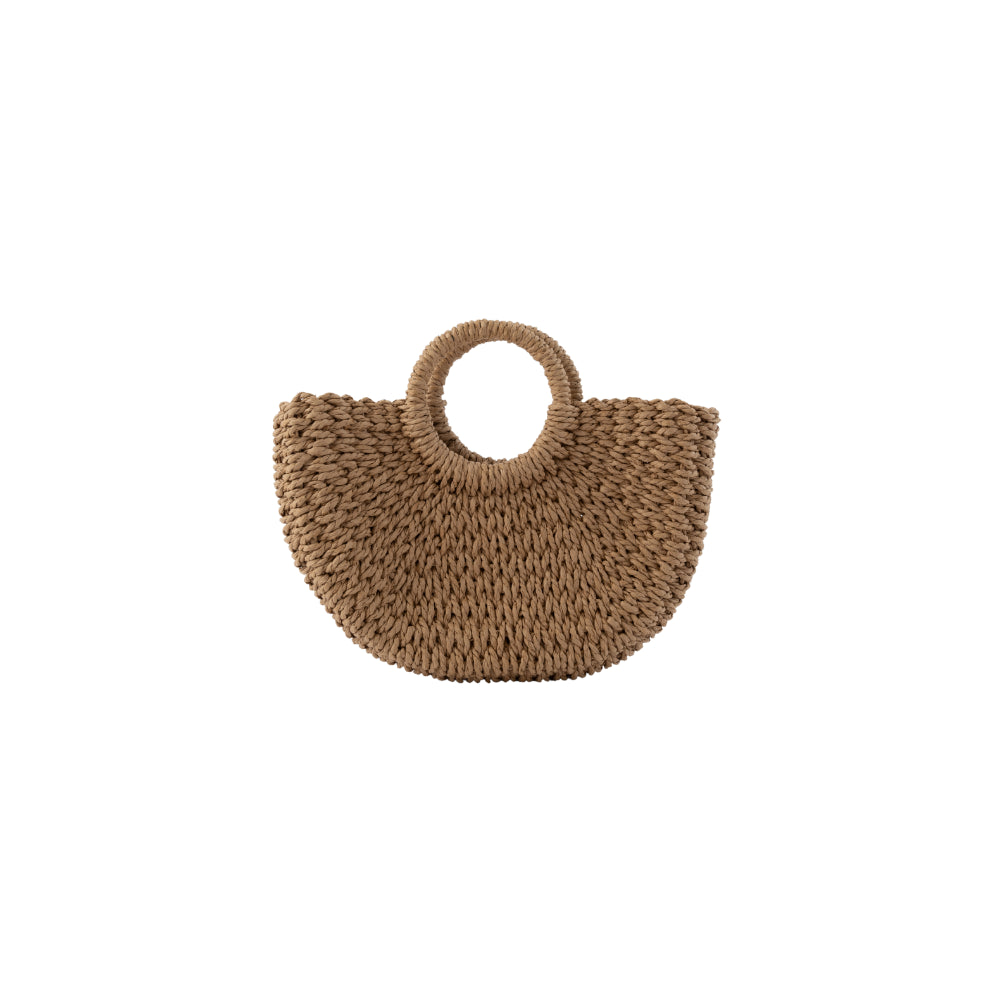 K&Co Sorrento Rattan Tote Bag Mini - NATURAL