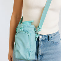 K&Co Sorrento Nylon Drink Bottle Bag - SEA BREEZE