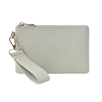 Belle Collection Clutch With Strap - SAGE