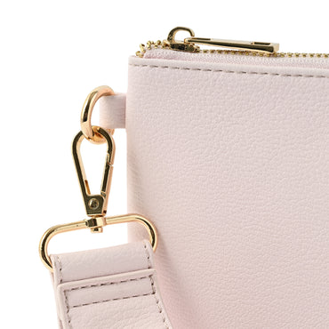 Belle Collection Clutch With Strap - SWEET PINK