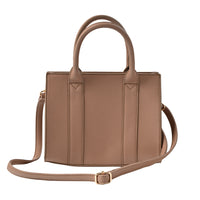 Belle Collection Structured Mini Tote Bag - MOCHA
