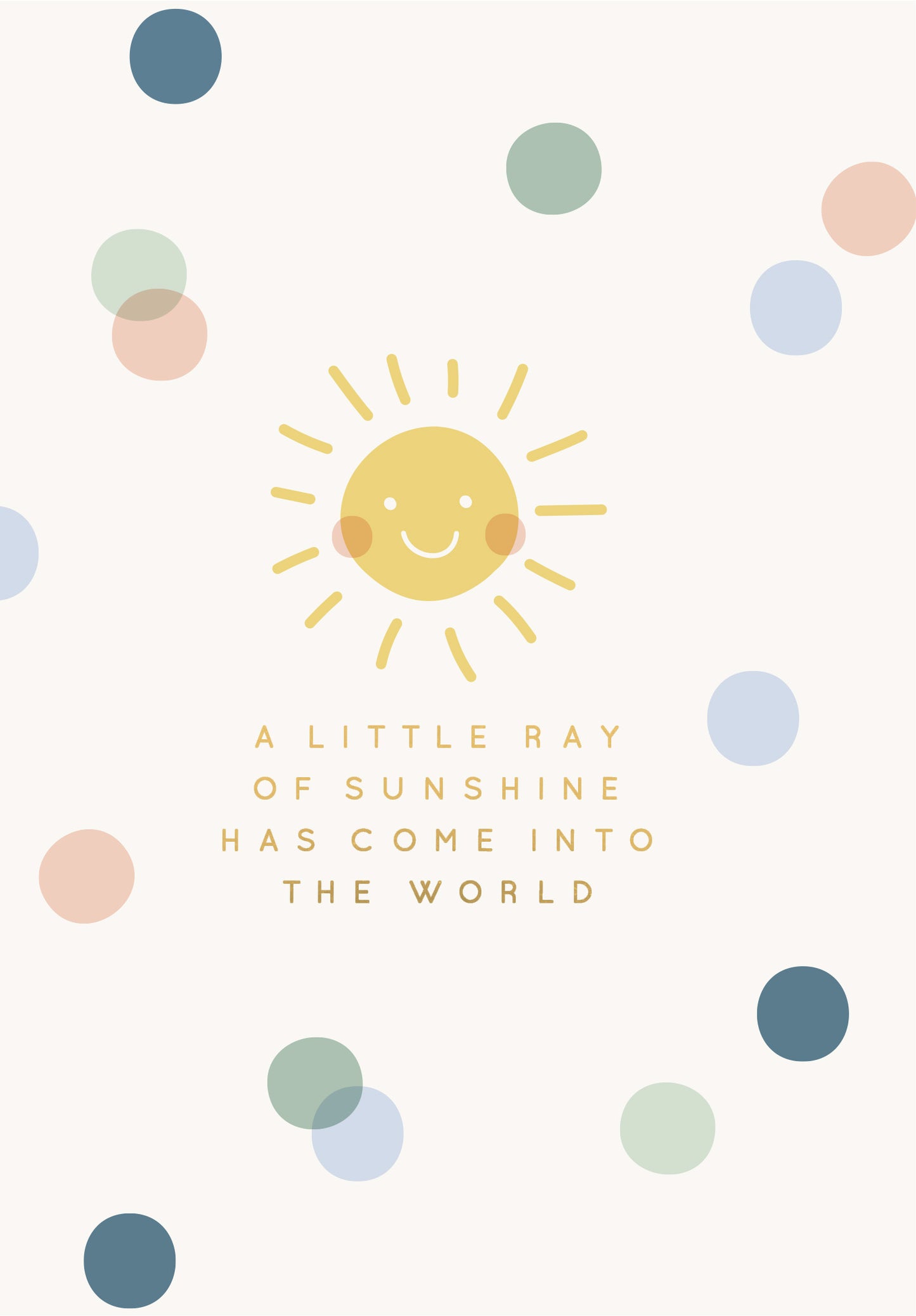 Greeting Card Sunny - Confetti Sunshine