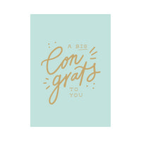 Greeting Card Congrats - Big Congrats