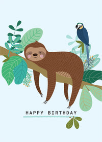 Birthday Card - Mr Sloth