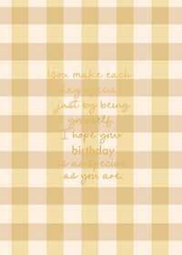 Greeting Card SUNSHINE - BE YOURSELF