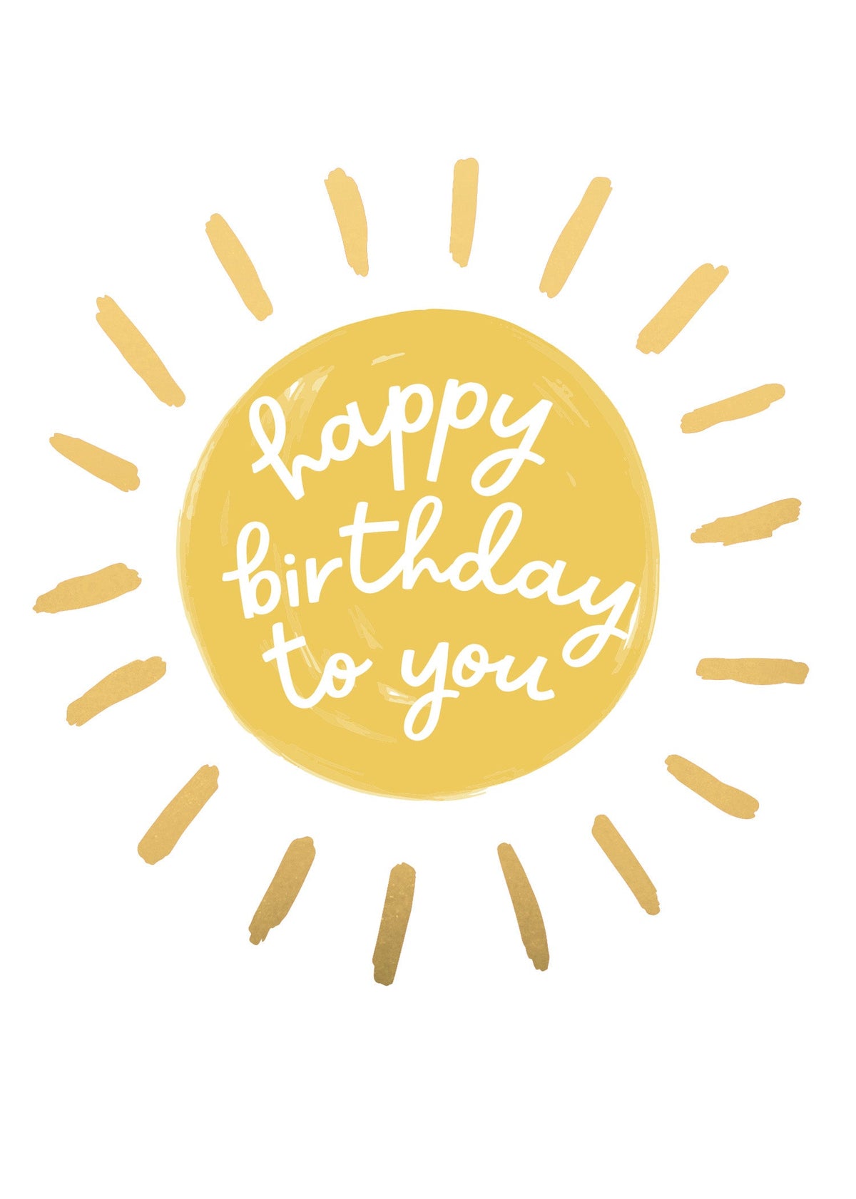 Greeting Card Sunshine - SUNNY