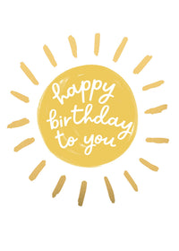 Greeting Card Sunshine - SUNNY