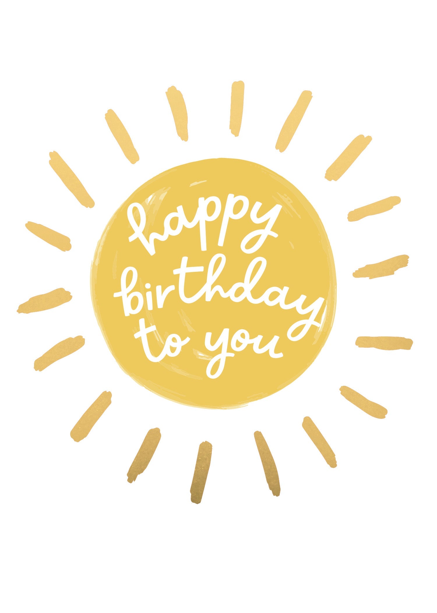 Greeting Card Sunshine - SUNNY
