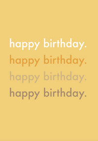 Greeting Card SUNSHINE - YELLOW