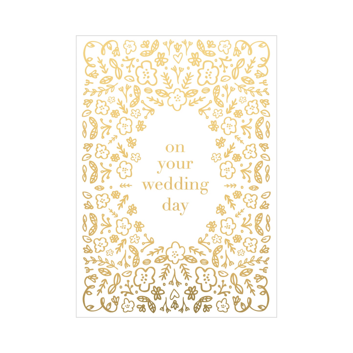 Greeting Card WEDDING - YOUR WEDDING DAY