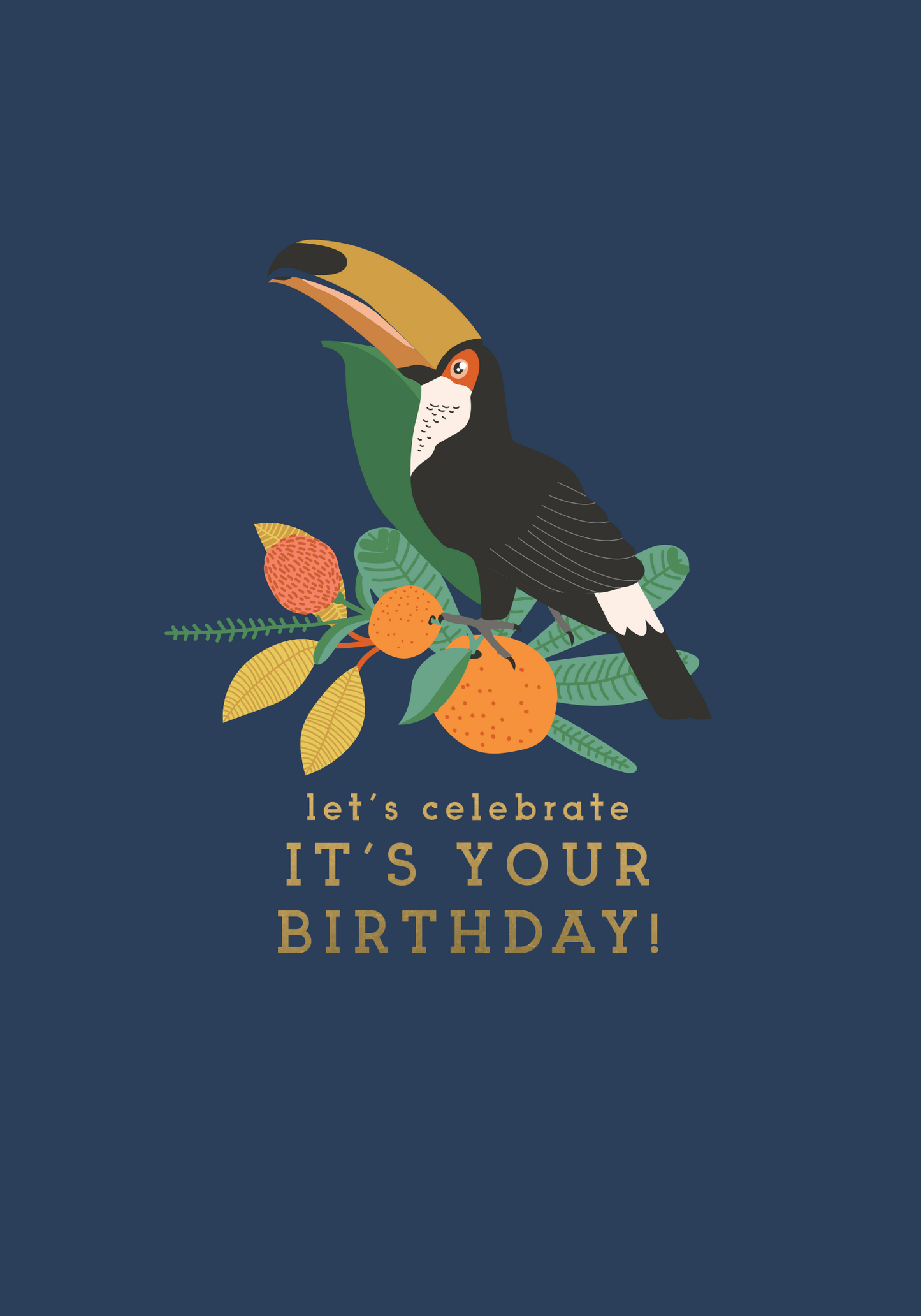Greeting Card Bird Party - Toucan Celebrates