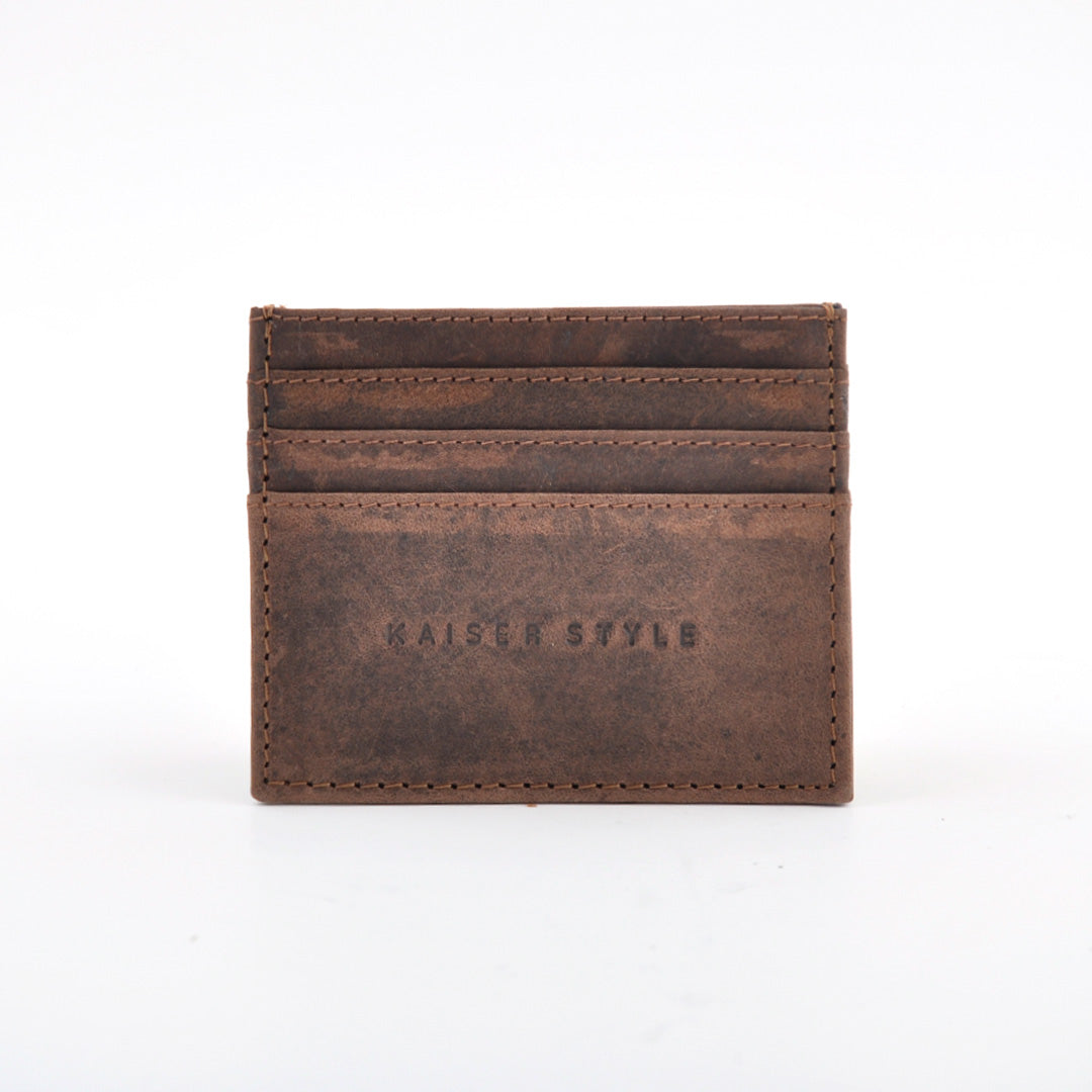 Leather Card Wallet - Espresso